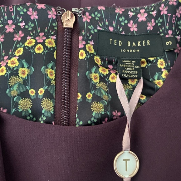 Ted Baker Frill Shoulder Pencil Shoulder Dress - Picture 5 of 5